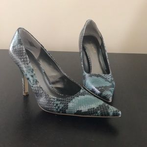 Nine West blue Snakeskin Stilettos